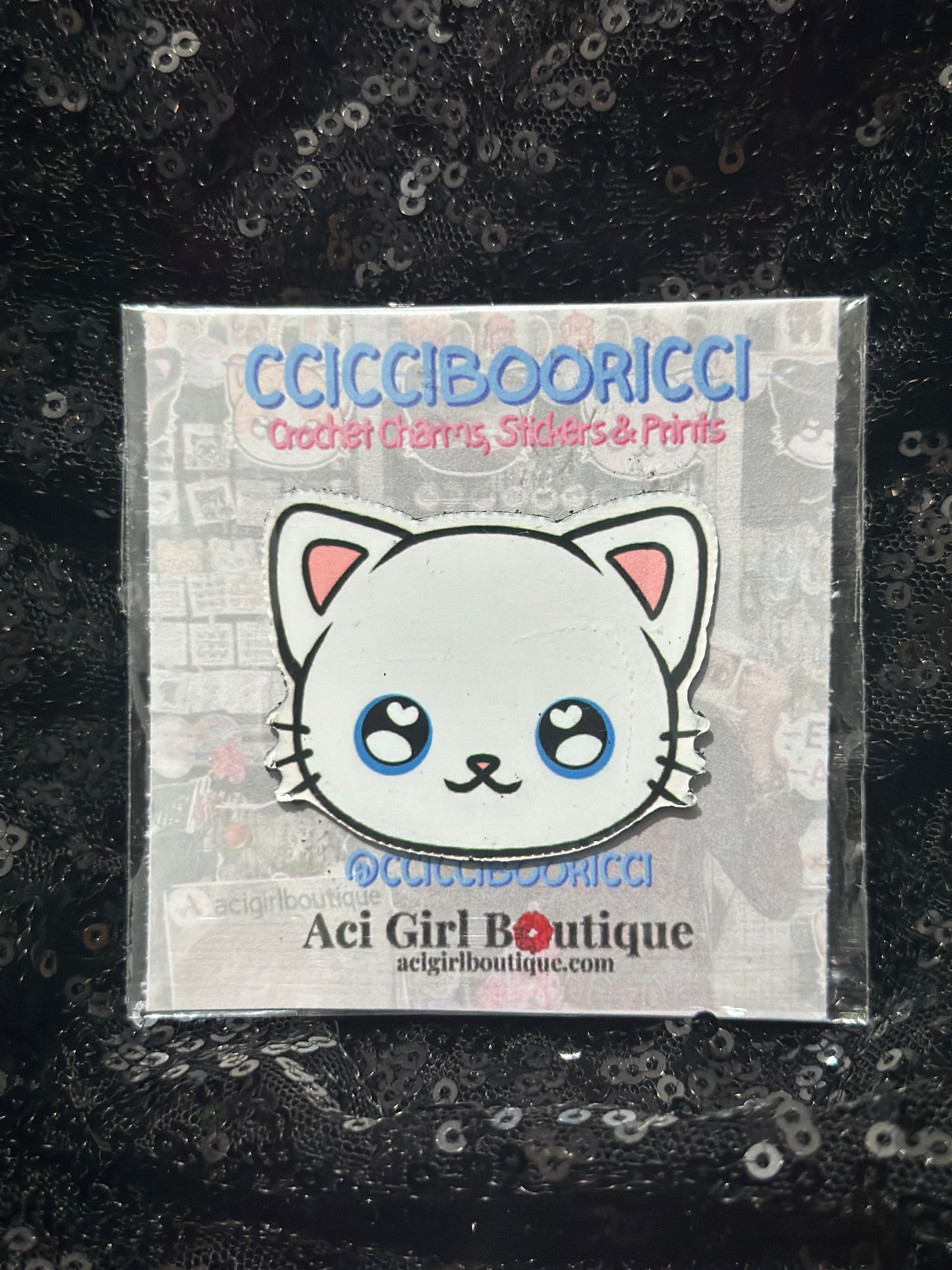 CCICCIBOORICCI Cat Art Magnet Phat