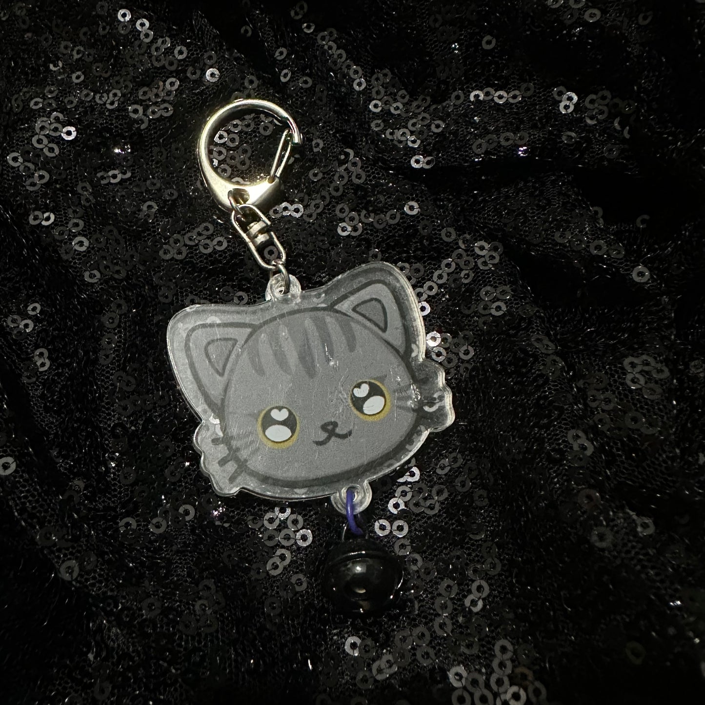 CCICCIBOORICCI Cat Art Keychain/Bell