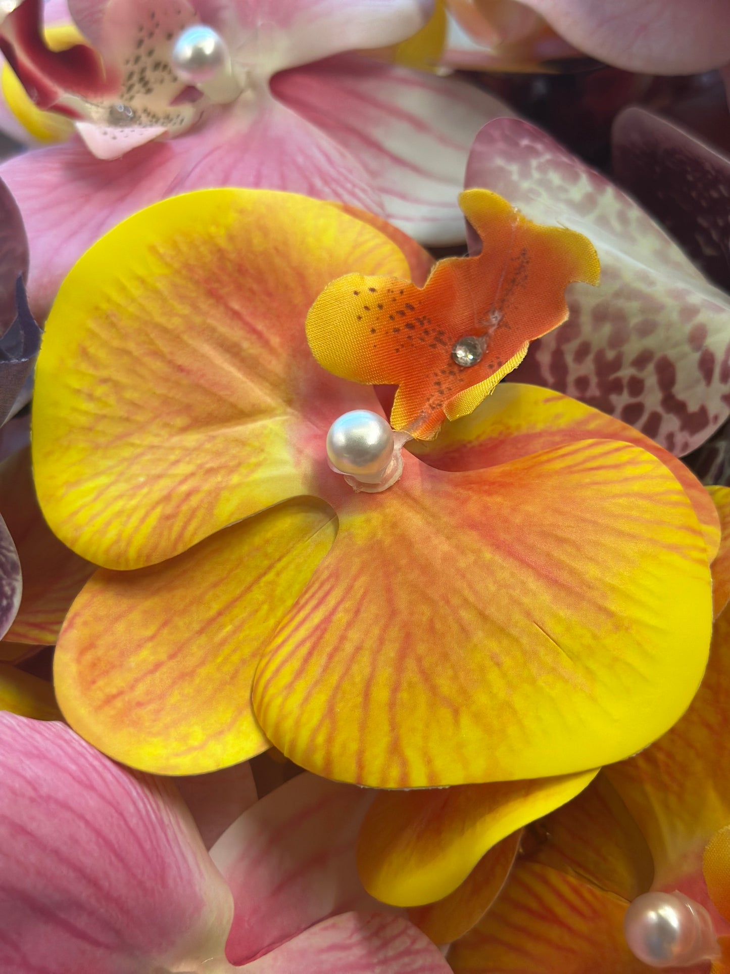 Premium Orchid Hair Clip