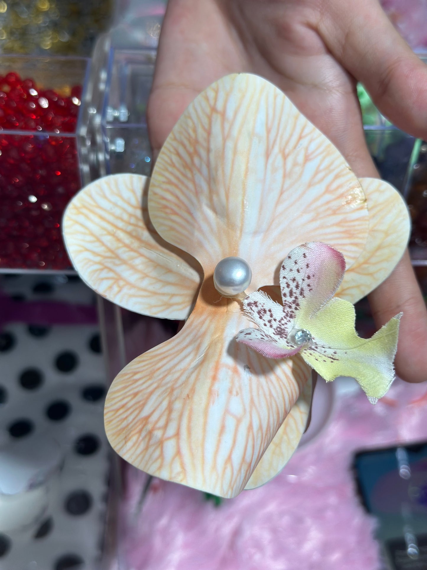 Premium Orchid Hair Clip