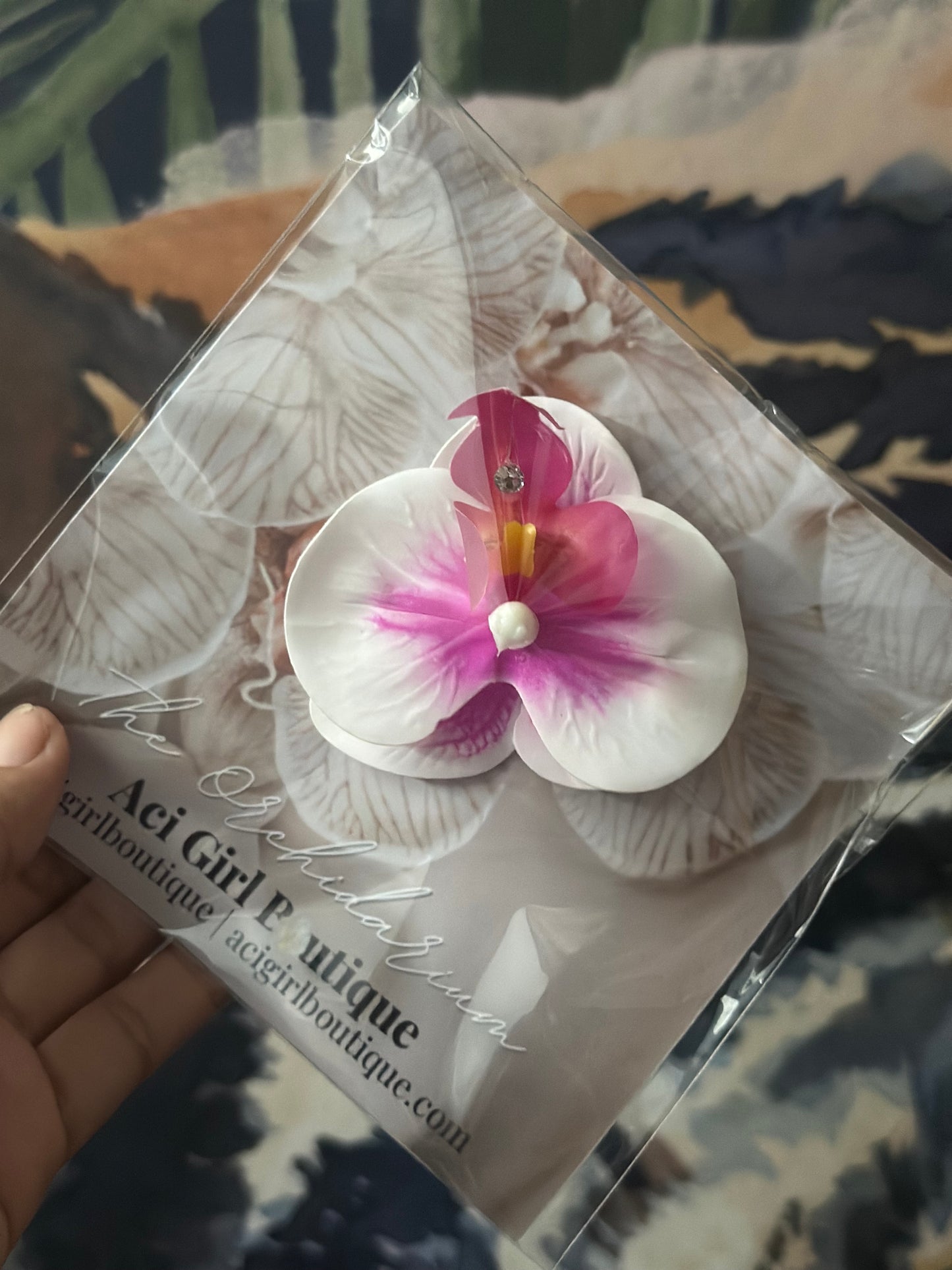 Orchid Hair Clip Mini