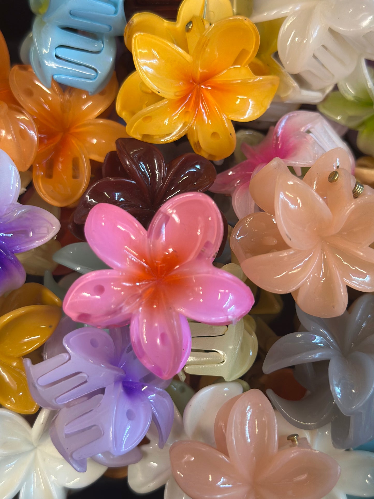 Plumeria HairClip Mini