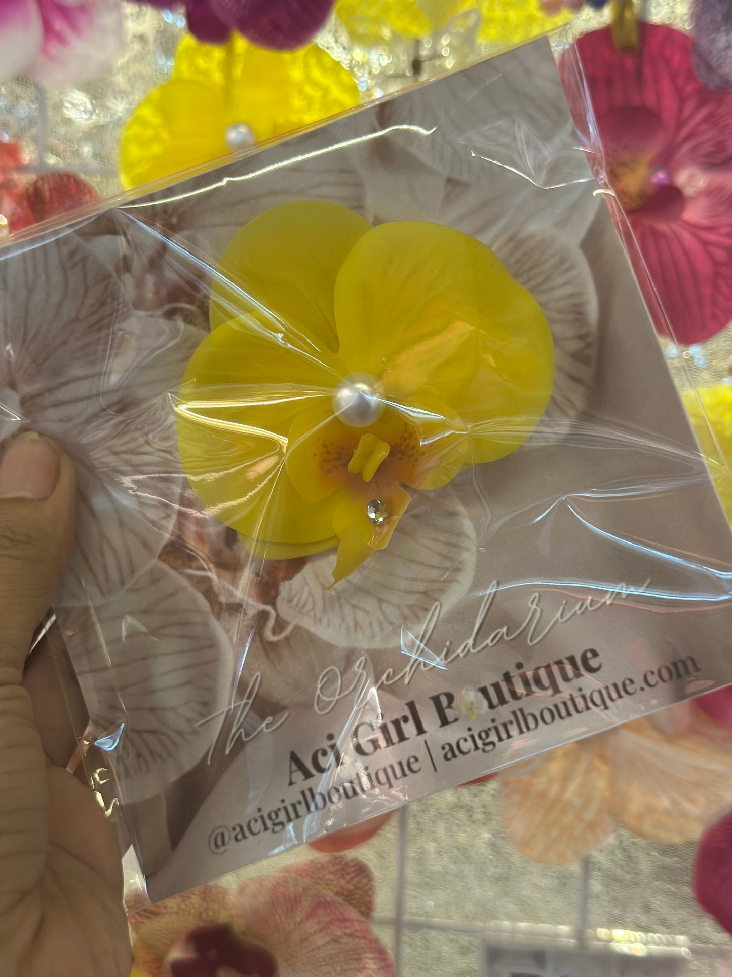 Orchid Hair Clip Mini
