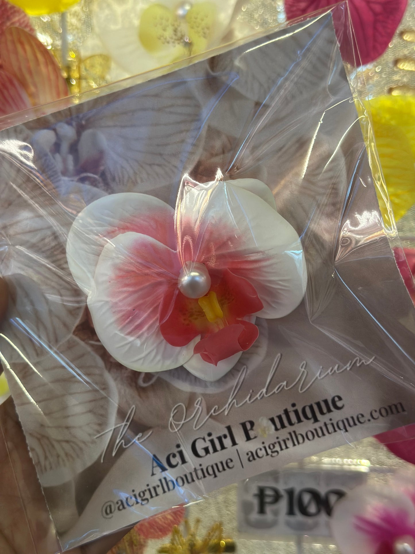 Orchid Hair Clip Mini