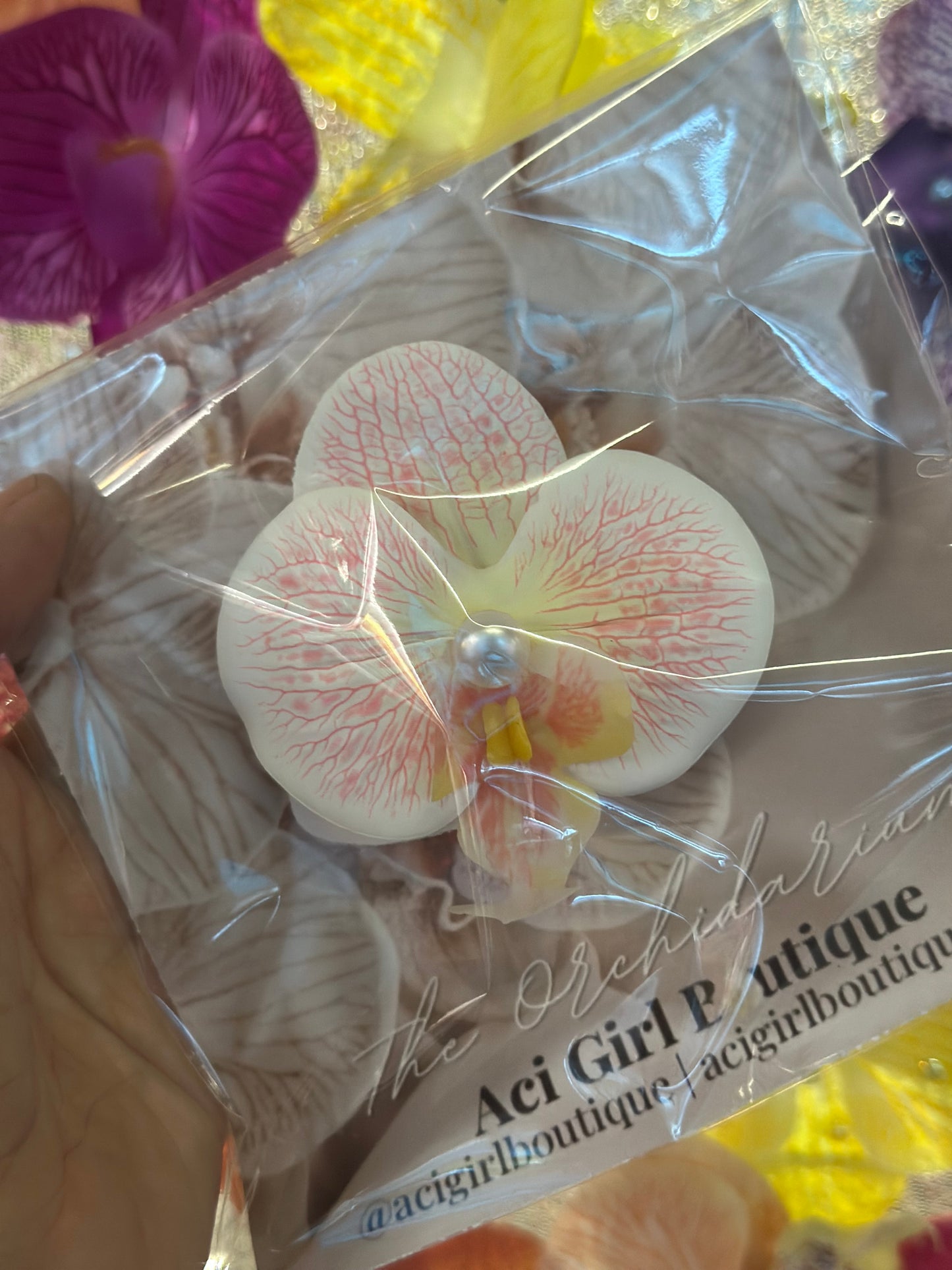 Orchid Hair Clip Mini