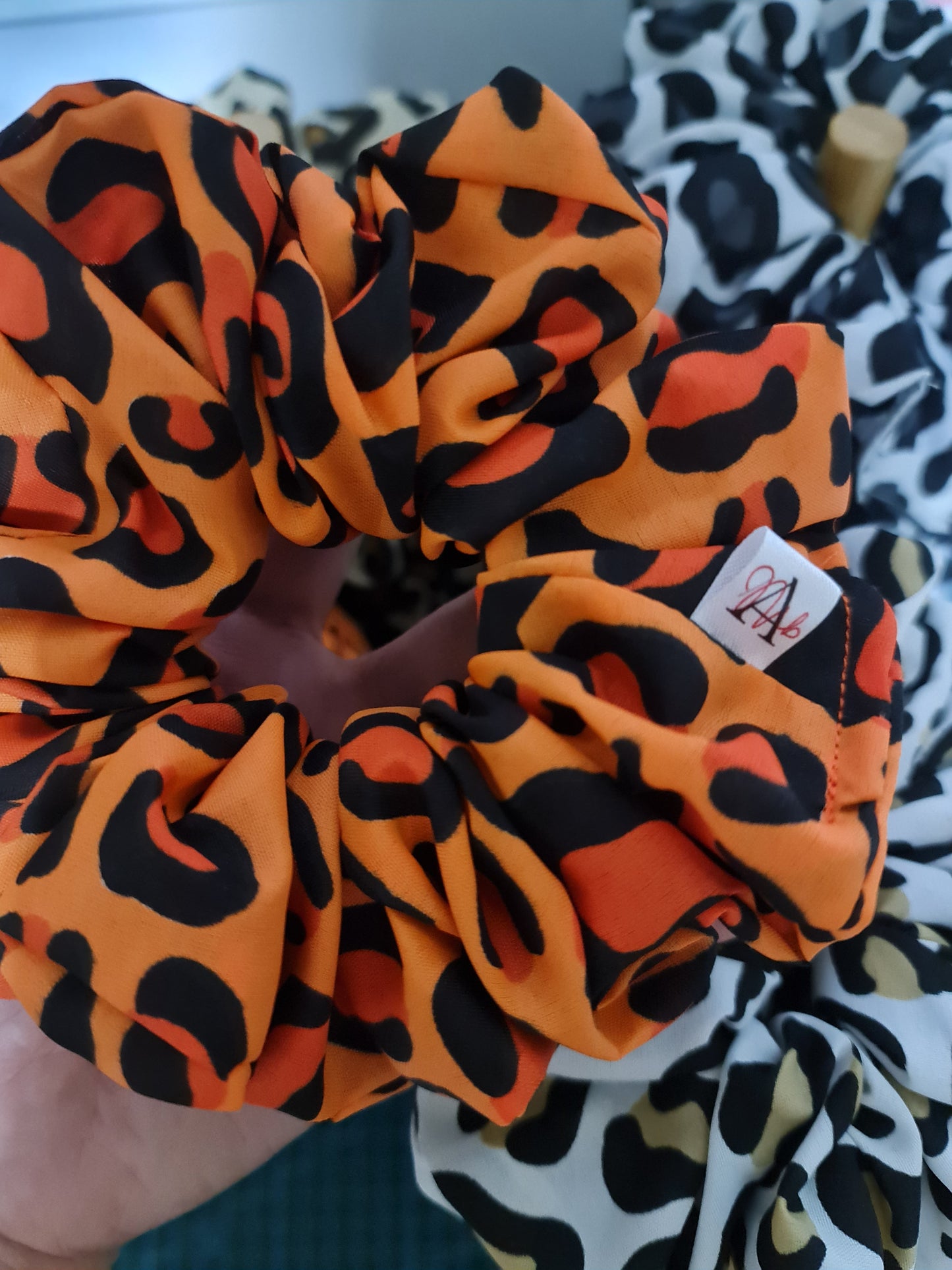 Leopard Print Scrunchies