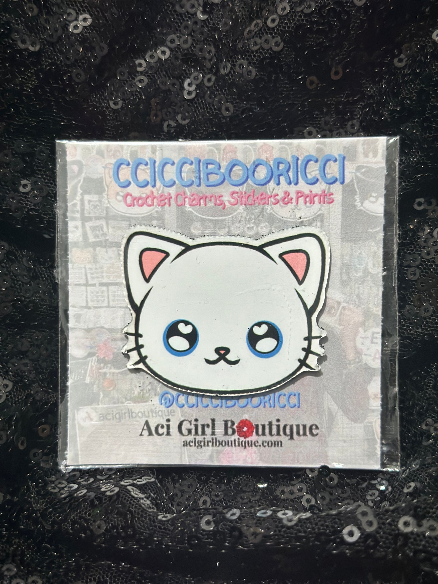 CCICCIBOORICCI Cat Art Magnet Phat