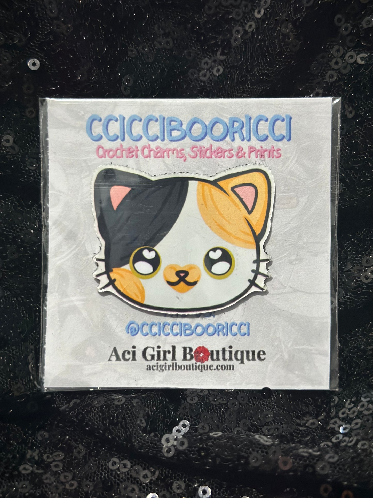 CCICCIBOORICCI Cat Art Magnet Phat