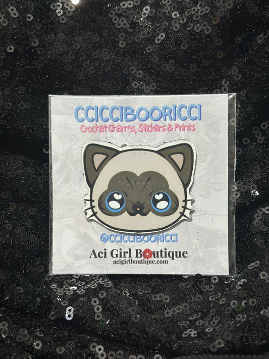 CCICCIBOORICCI Cat Art Magnet Phat