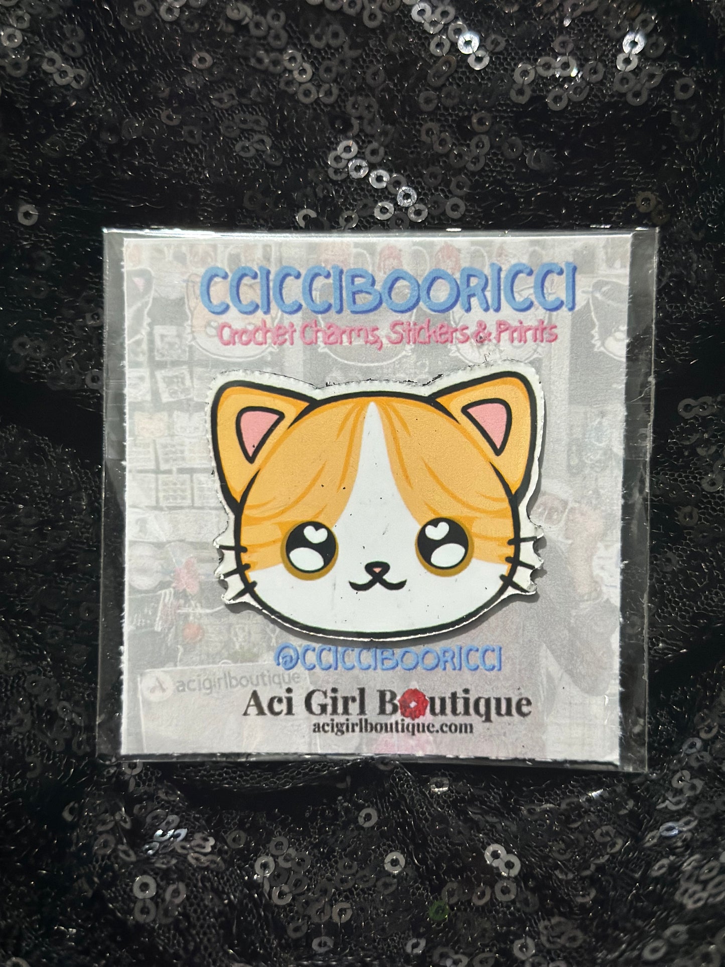 CCICCIBOORICCI Cat Art Magnet Phat