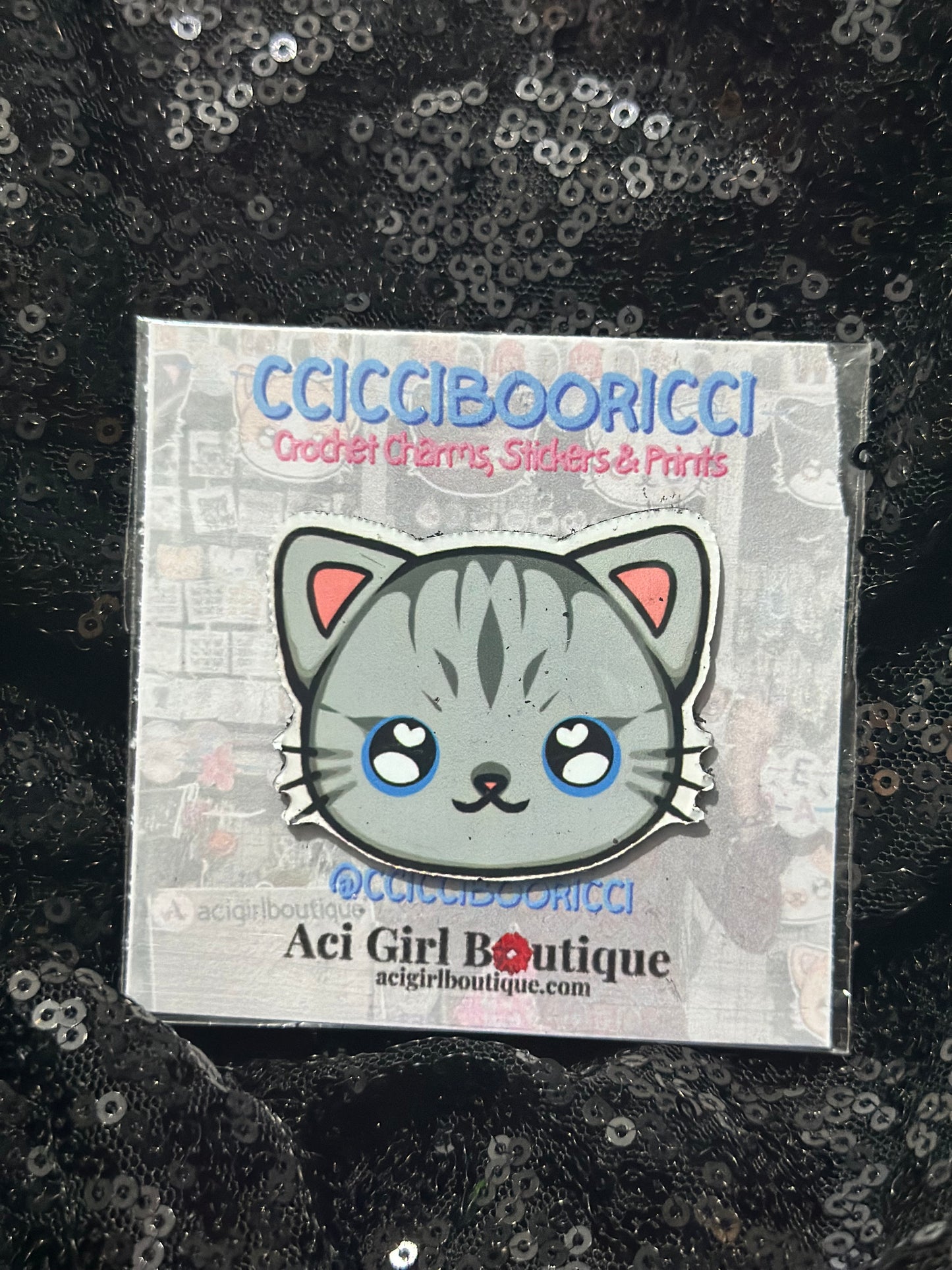 CCICCIBOORICCI Cat Art Magnet Phat