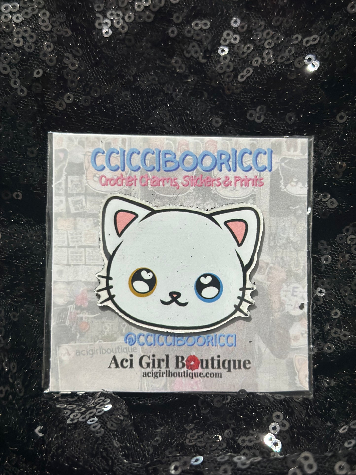 CCICCIBOORICCI Cat Art Magnet Phat