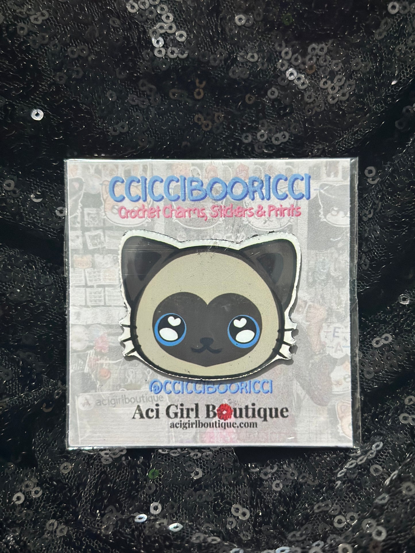 CCICCIBOORICCI Cat Art Magnet Phat