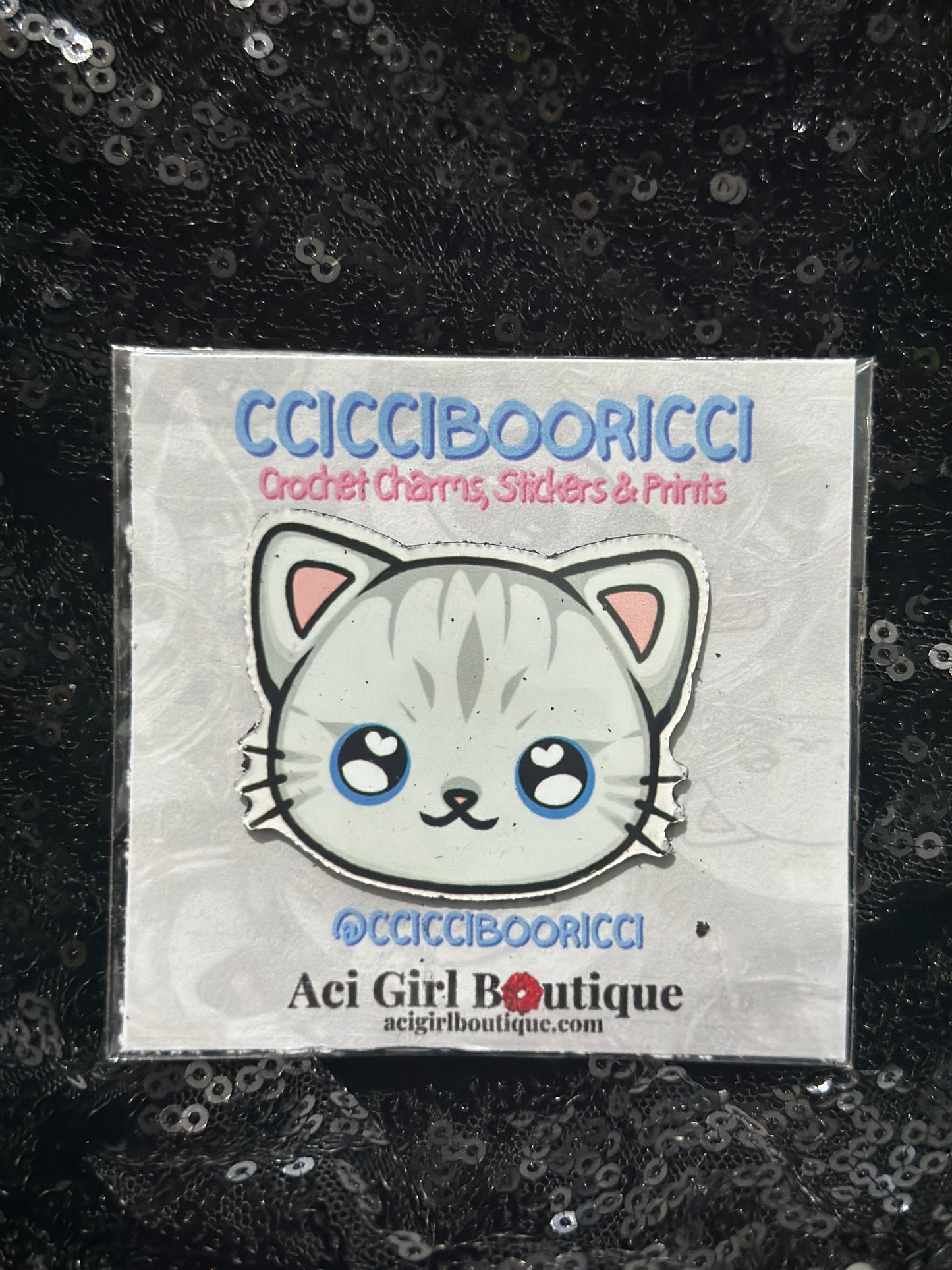 CCICCIBOORICCI Cat Art Magnet Phat