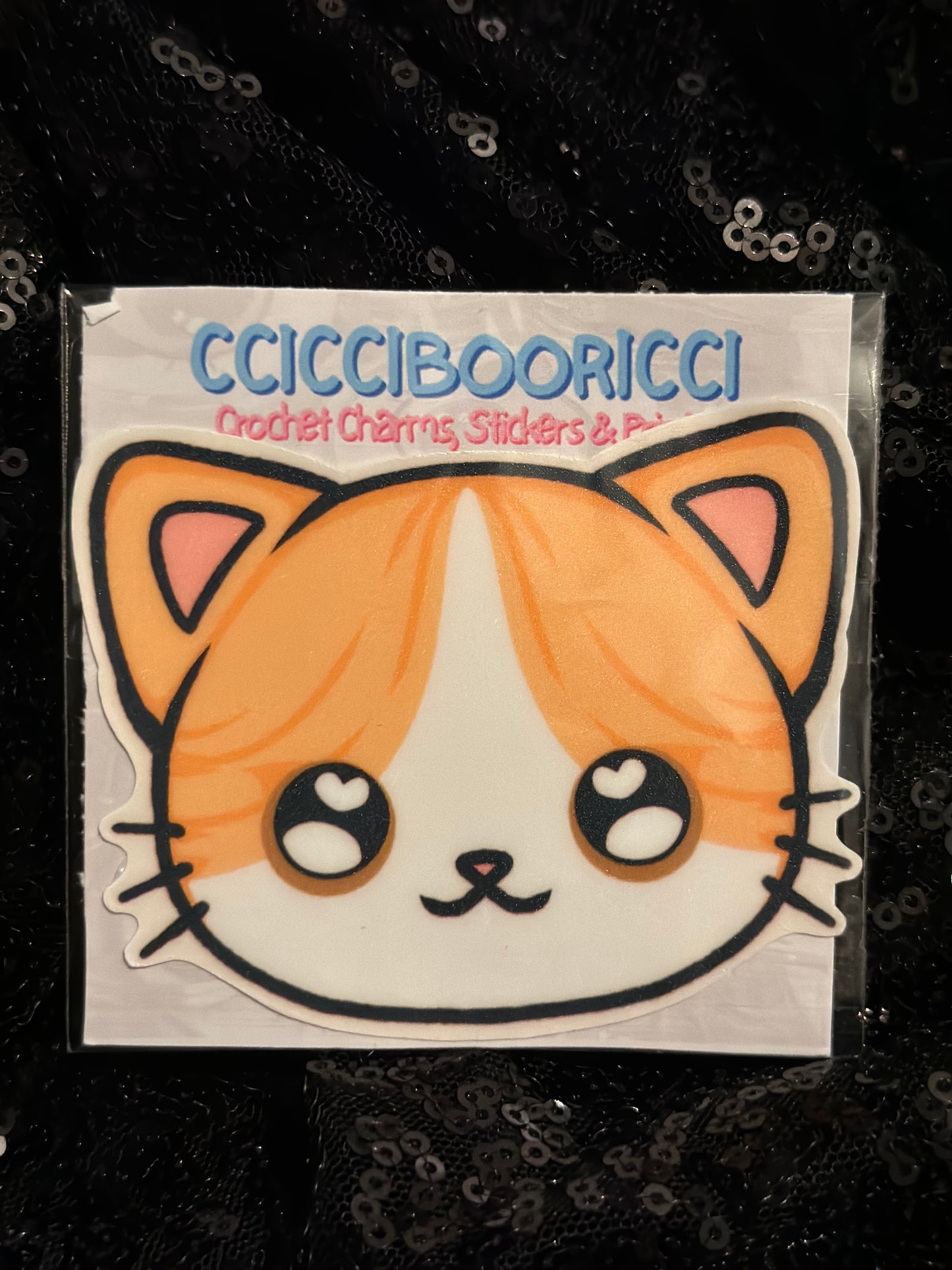 CCICCIBOORICCI Cat Art Matte Stickers XL