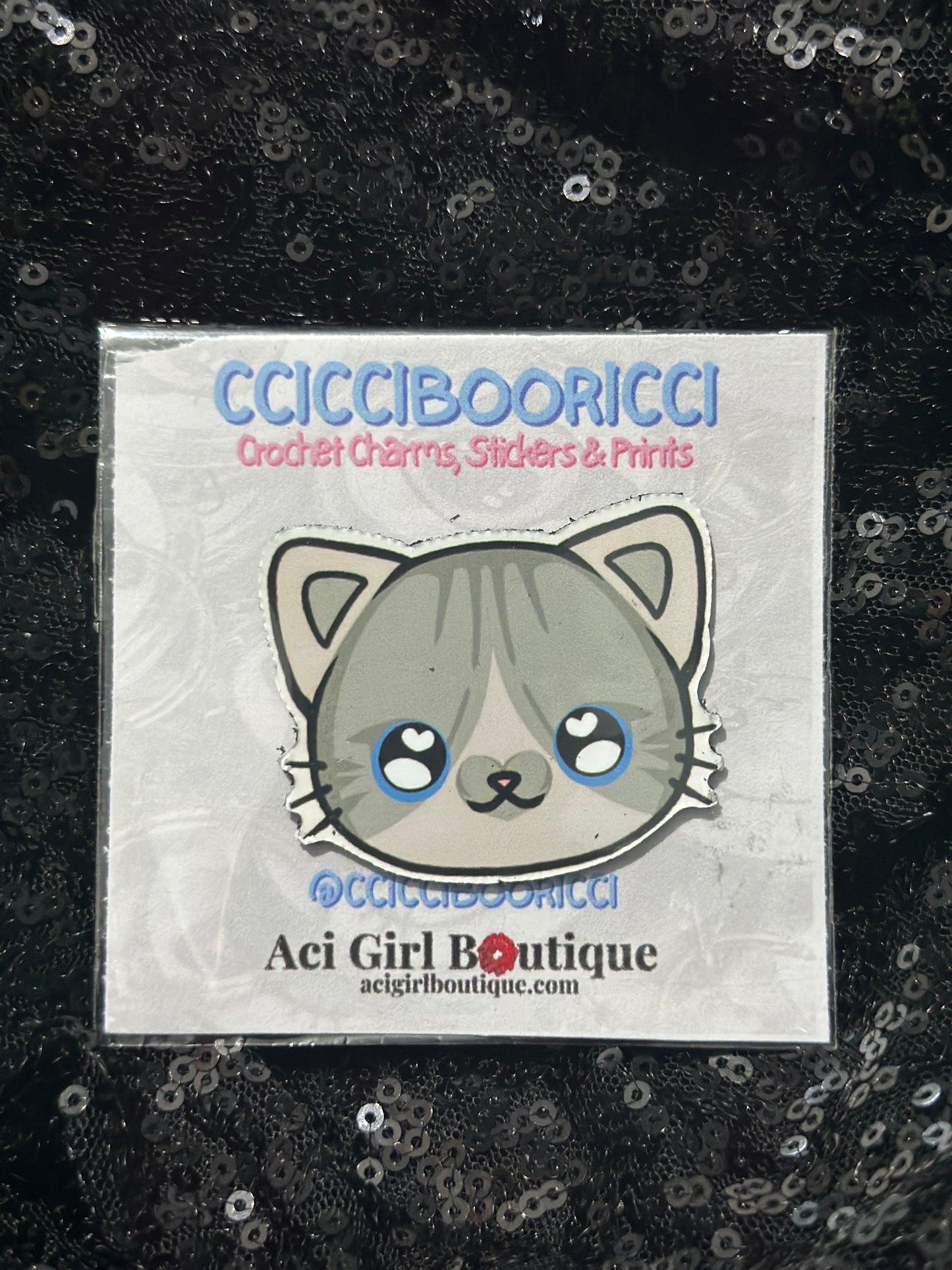 CCICCIBOORICCI Cat Art Magnet Phat