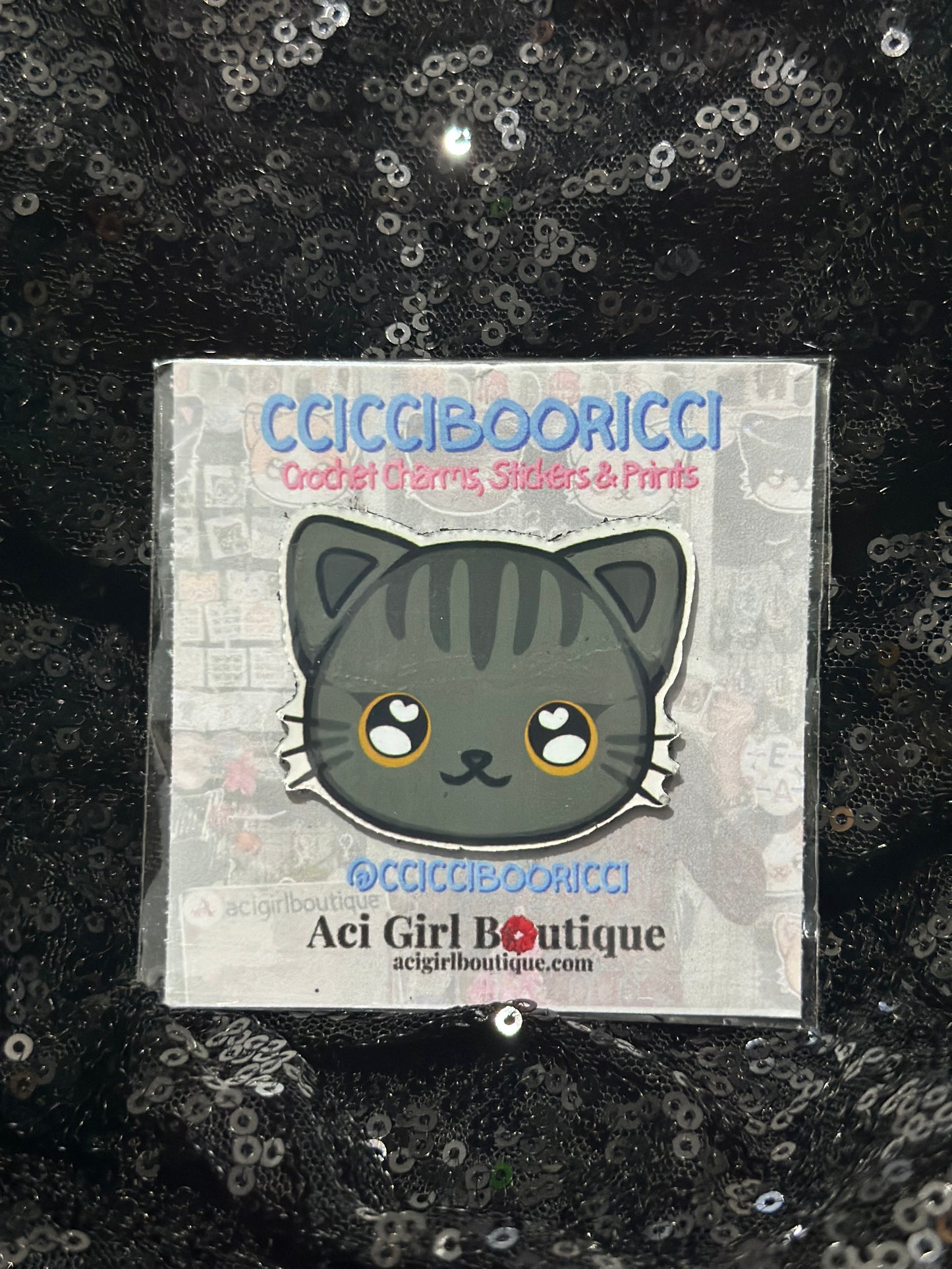 CCICCIBOORICCI Cat Art Magnet Phat