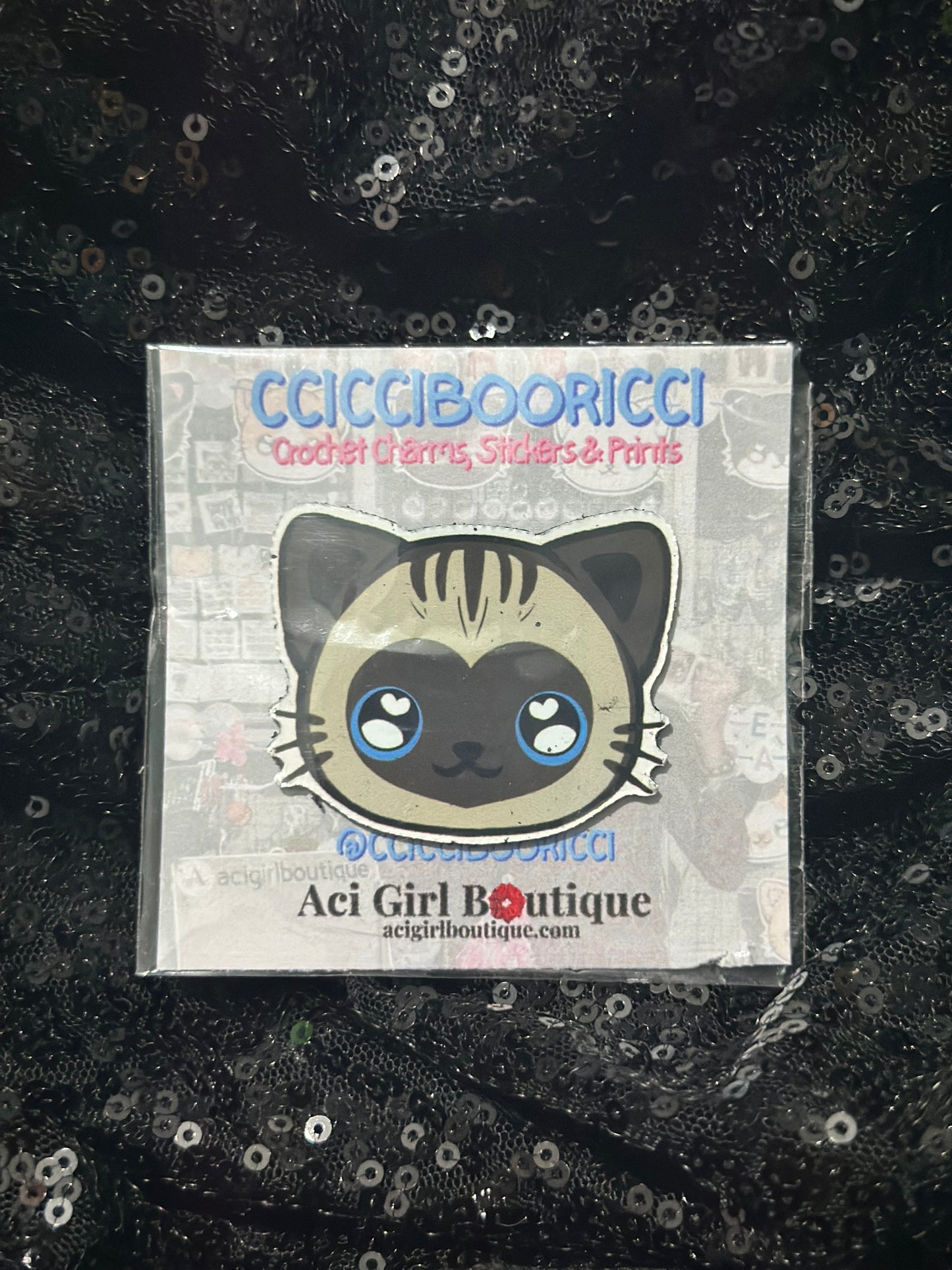 CCICCIBOORICCI Cat Art Magnet Phat