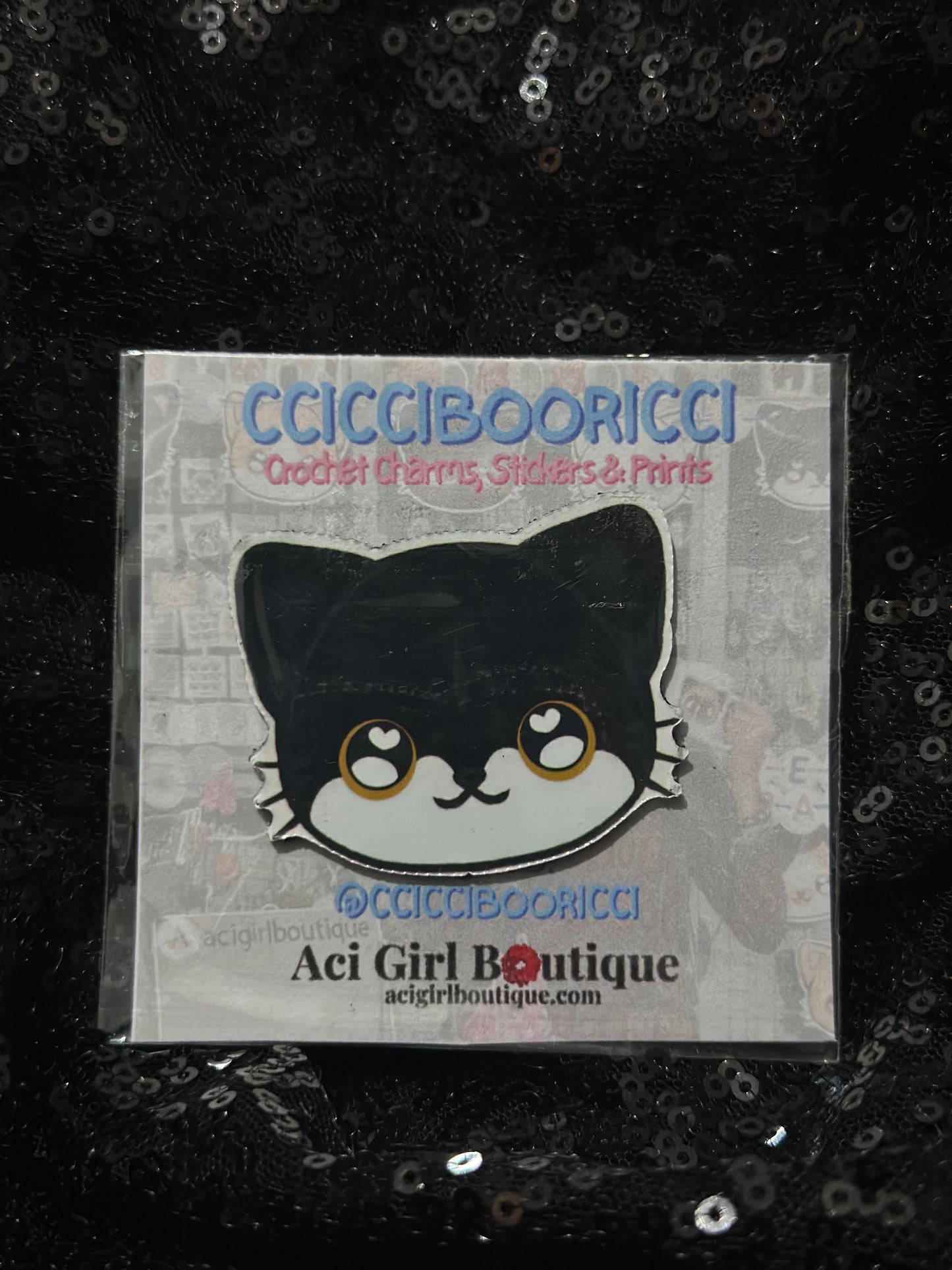 CCICCIBOORICCI Cat Art Magnet Phat