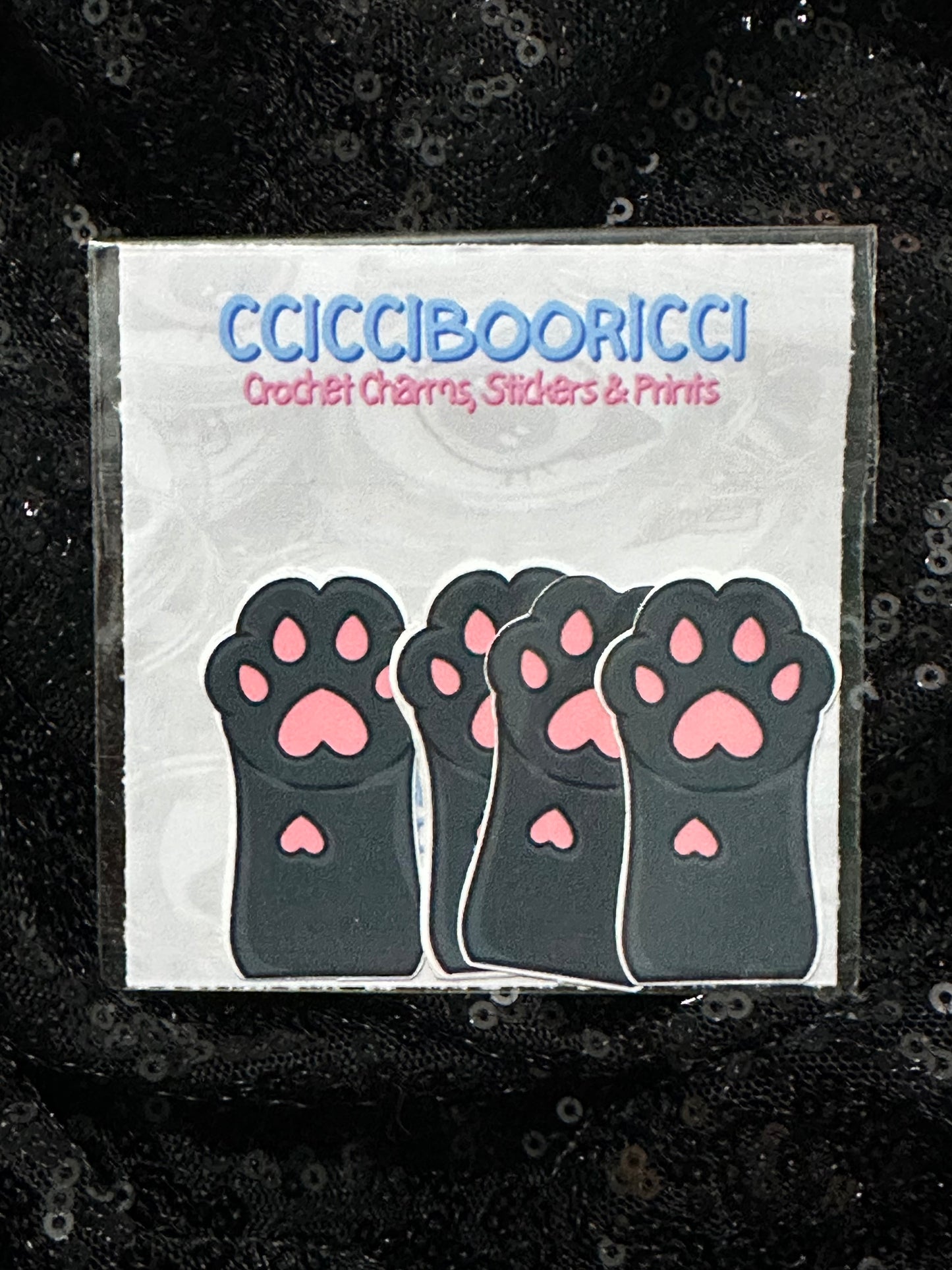 CCICCIBOORICCI Cat Paws Stickers