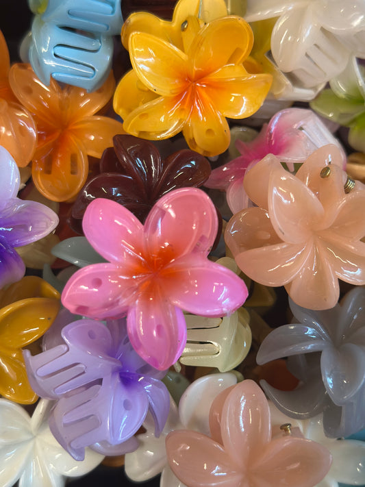 Plumeria HairClip Mini