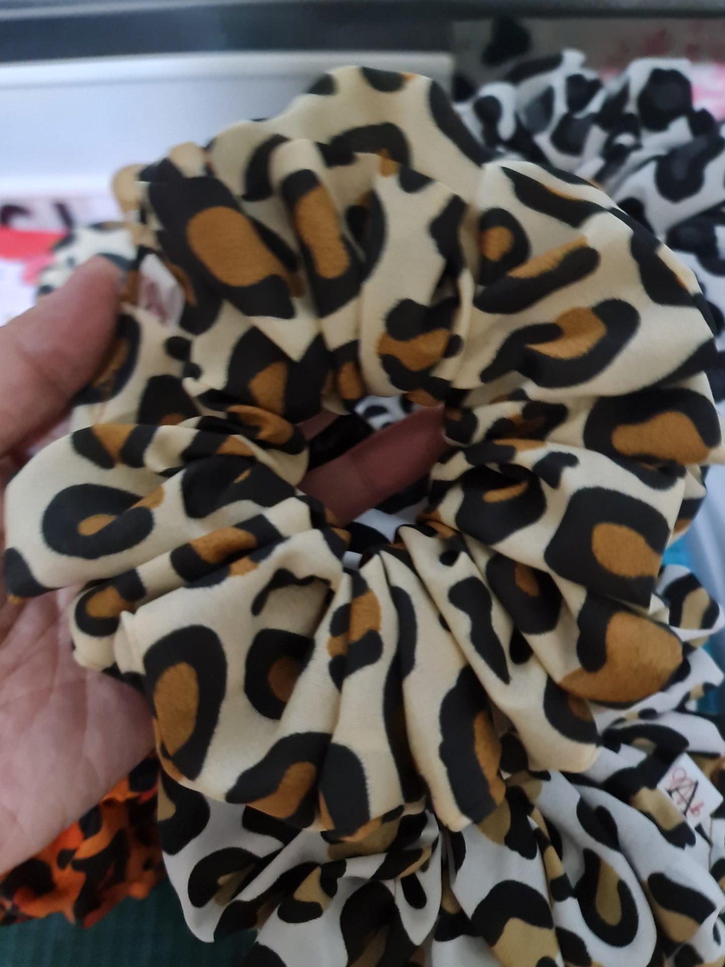 Leopard Print Scrunchies